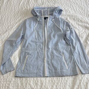 Tommy Hilfiger Light Blue Hooded Utility Jacket